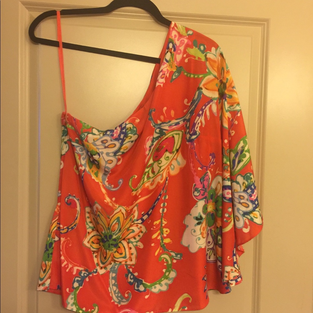 Ralph Lauren One Shoulder Top Size M